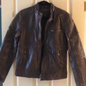 Rouge Helium Brown Leather Jacket